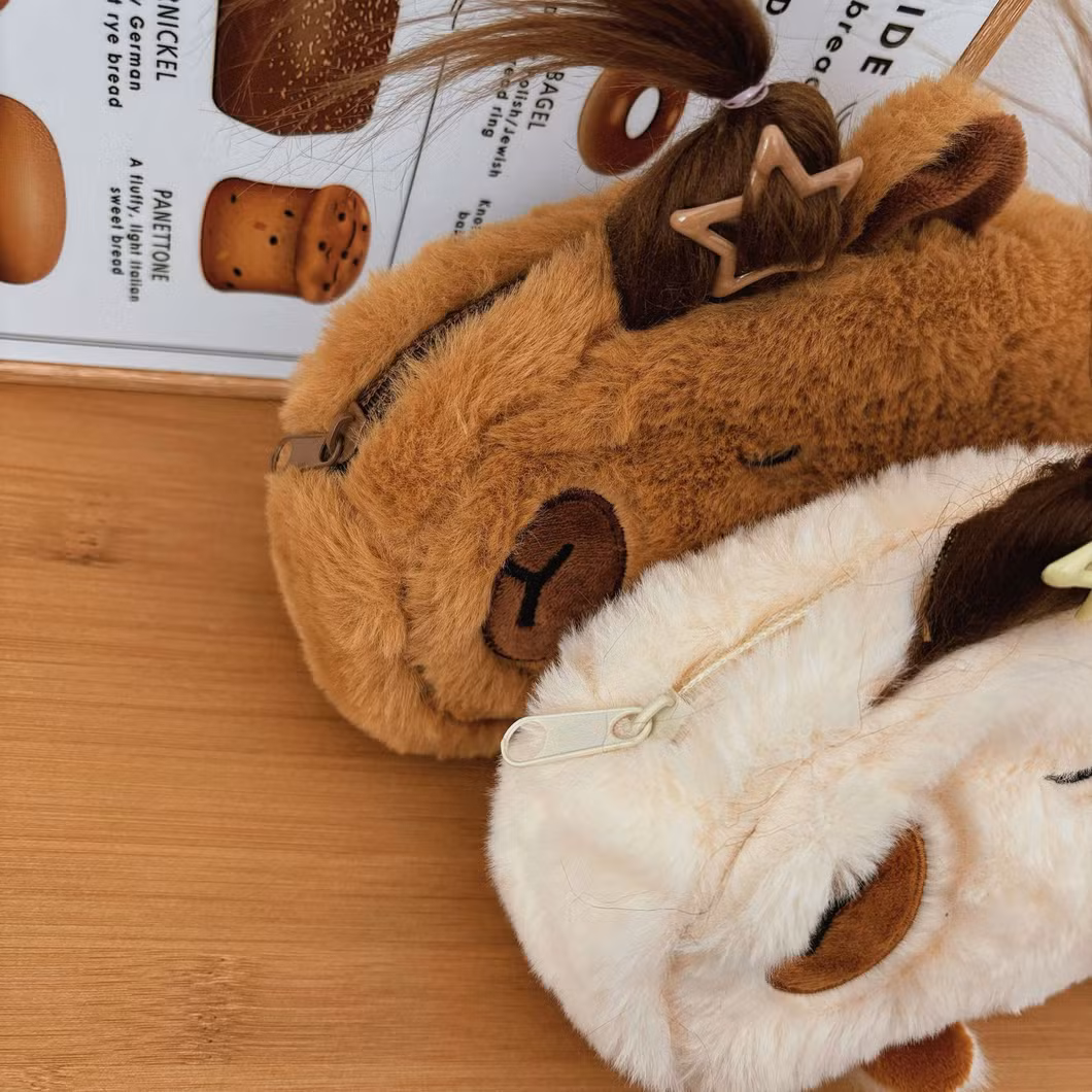 Large Capacity Pencil Bag Capybara Cartoon Multi-Function Pen Bag