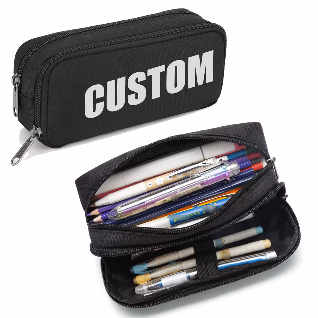 Large Capacity Pencil Pouch Aesthetic Pen Bag Office Stationery Organizer Simple Durable Multifunctional Aesthetic Pencil Case
