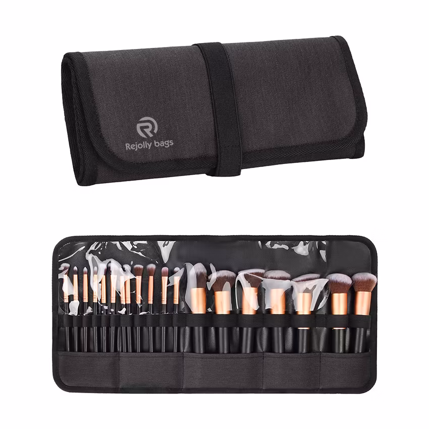 Makeup Brush Holder, Makeup Brush Organizer, Travel Makeup Brushes Bag Cosmetic Bags Pouch for Women Brushes Artist Pencil Cosmetic Bag