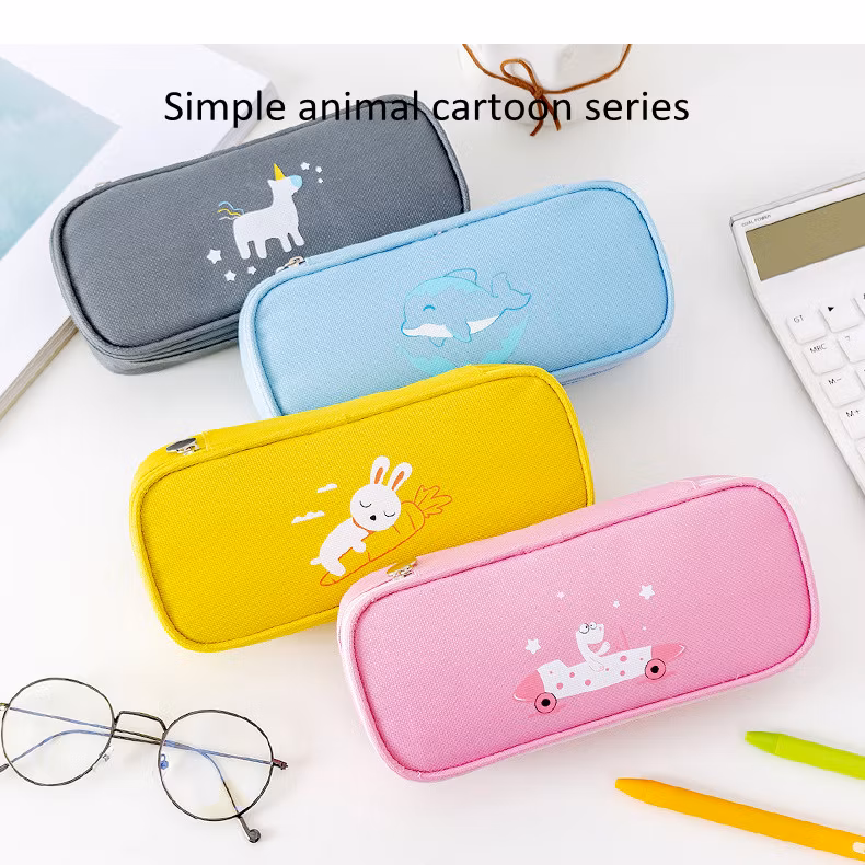 Wholesale Fashion Cute Cartoon Animal Pen Bag Multi-Functional Student Pencil Case Kid