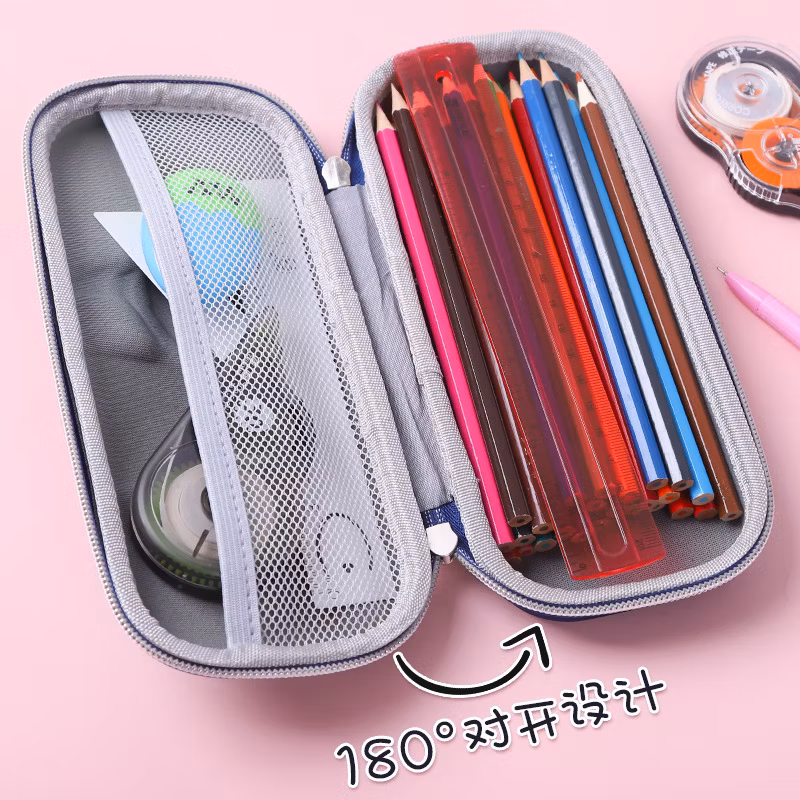 Cartoon Primary School 3D Pencil Case Cute Male and Female Students