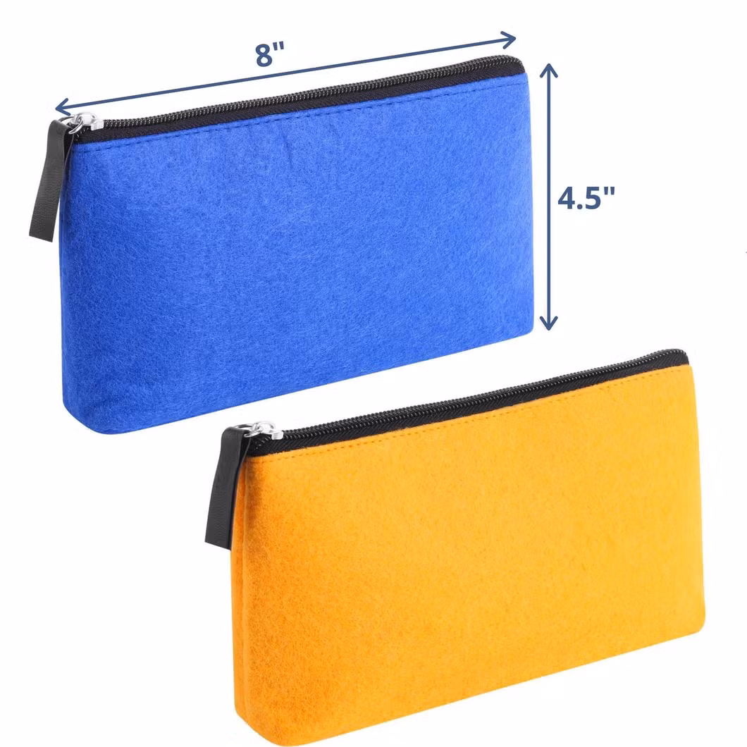 Stylish Zipper Pencil Case for School Supplies with Custom Logo