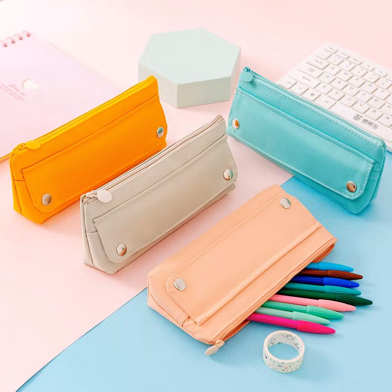 High Bounce Oxford Cloth Solid Color Creative Eco Simple Pencil Case