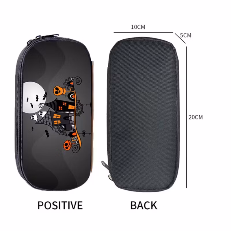 Wholesale New Halloween Single-Layer Pencil Bag Children Stationery Bag Cartoon Pen Case