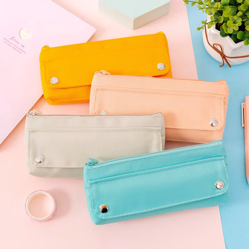 High Bounce Oxford Cloth Solid Color Creative Eco Simple Pencil Case
