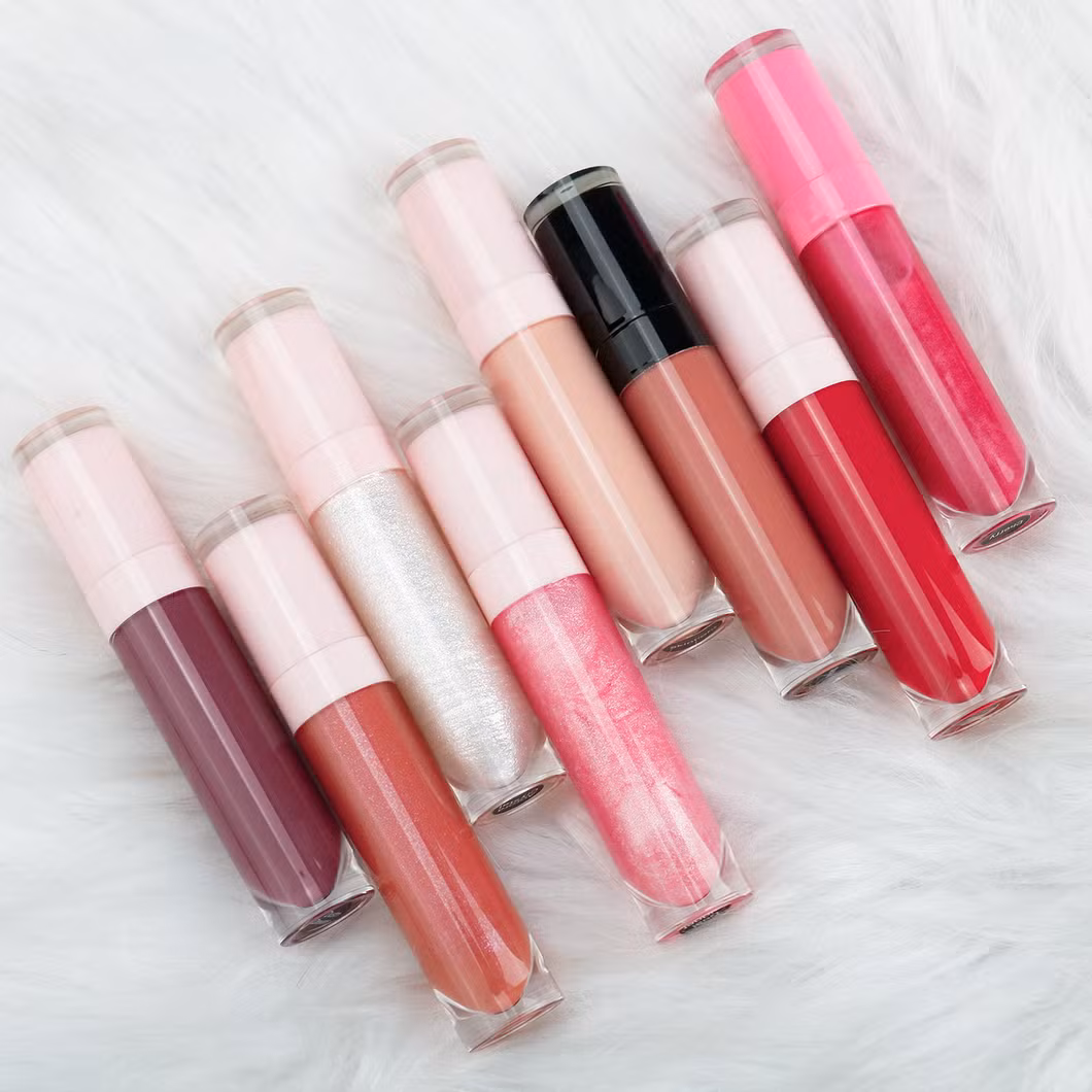 Wholesale Makeup Metallic Lipgloss Private Label Makeup Cosmetics with GMPC Low MOQ