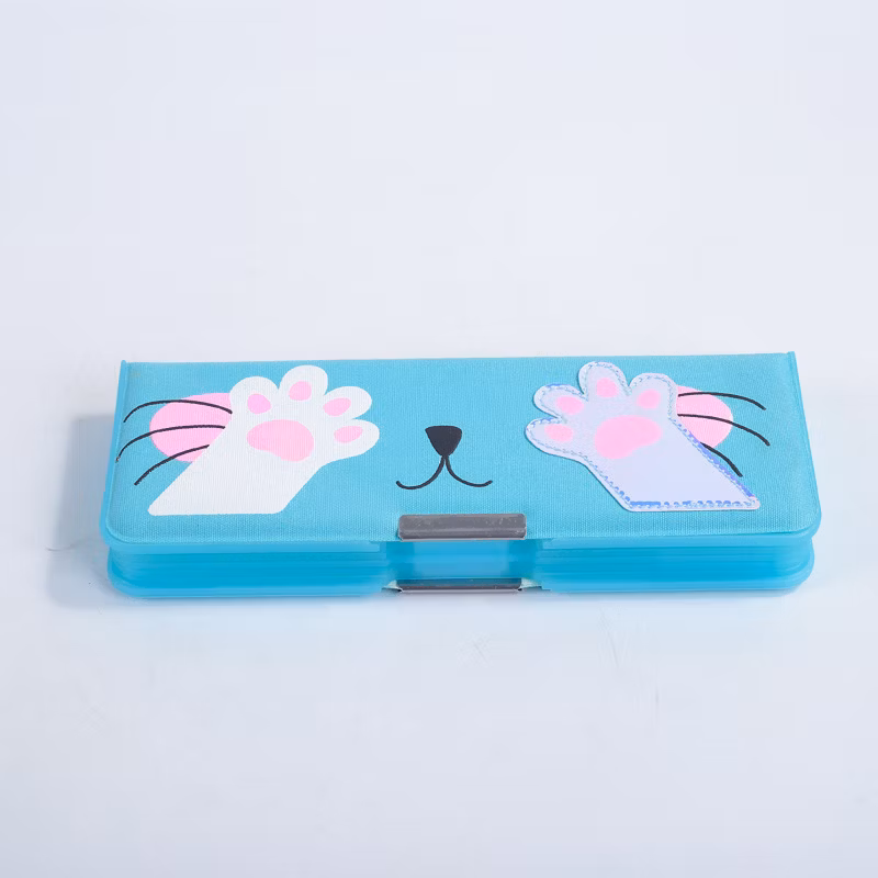 Multifunctional Cute Cat Pattern Primary School Student Stationery Pencil Case