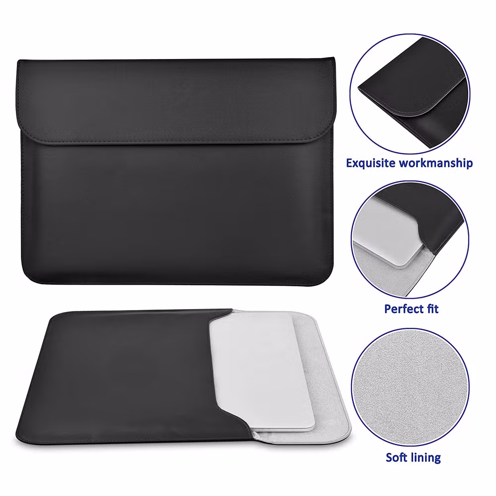 Premium Tablet Cover High Quality Laptop Sleeve Black Leather Tablet Case