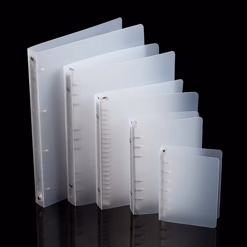 B5 A5 A6 PP Matte Binder Cover Loose Leaf Notebook Case