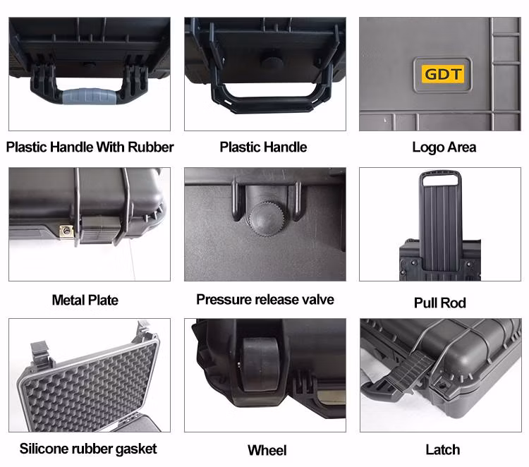 Hard IP67 Plastic Waterproof Travel Suitcase Trolley Tool Case