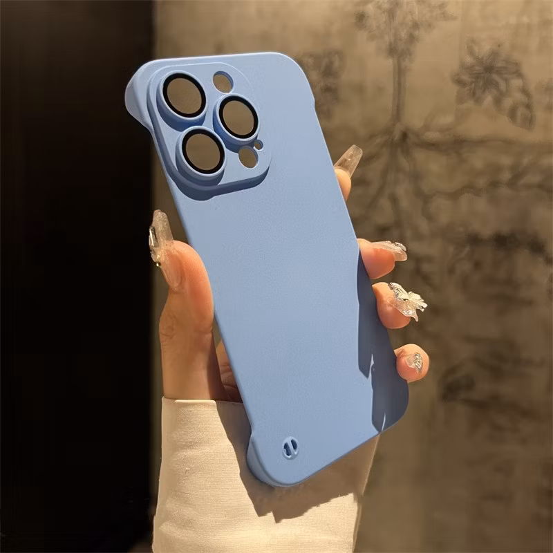 Solid Color Matte Skin Feel Frameless Case Suitable for iPhone 7-15