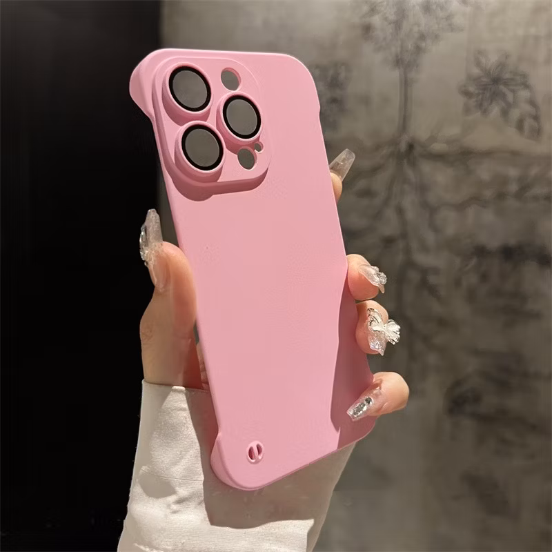 Solid Color Matte Skin Feel Frameless Case Suitable for iPhone 7-15