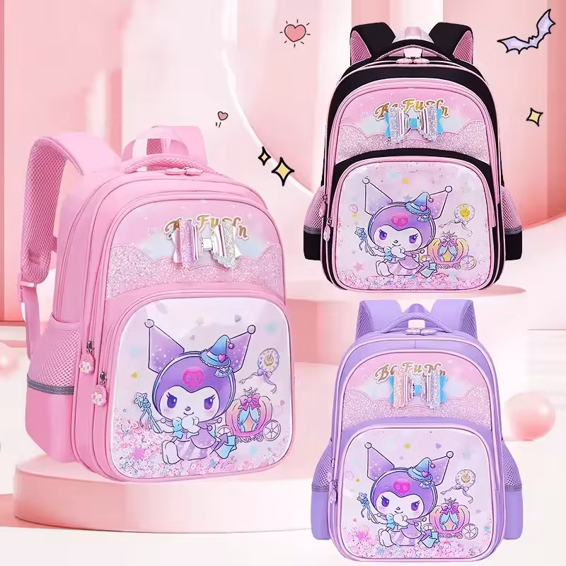 16 Inch Waterproof Mochilas Escolares 3D Kuromi School Bags Kids Backpack for Girls Primary Students