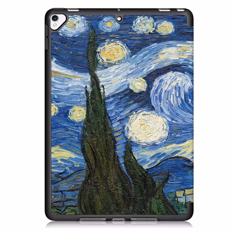 Soft Back Cover Folio Tri-Fold Case with Pencil Holder for iPad 10.2