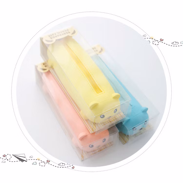 Discount Creative Silicone Three-Dimensional Pencil Bags Animal Shape Large-Capacity Cute Pen Bag