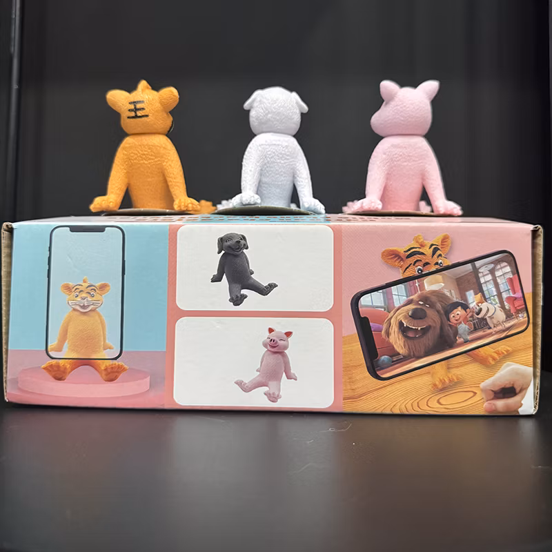Factory Direct Sale Cartoon Creative Cute Pet Mobile Phone Stand Desktop Decoration Office Decoration