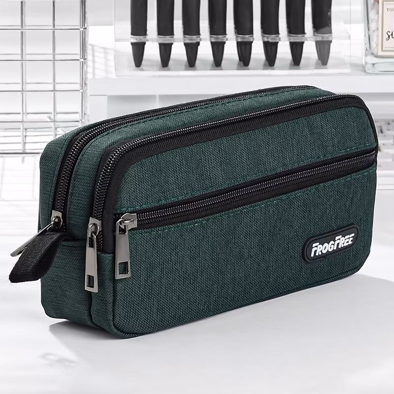 Customized Logo Wholesale Fashion Portable Pencil Case Small Student Oxford Pen Pencil Bag for School