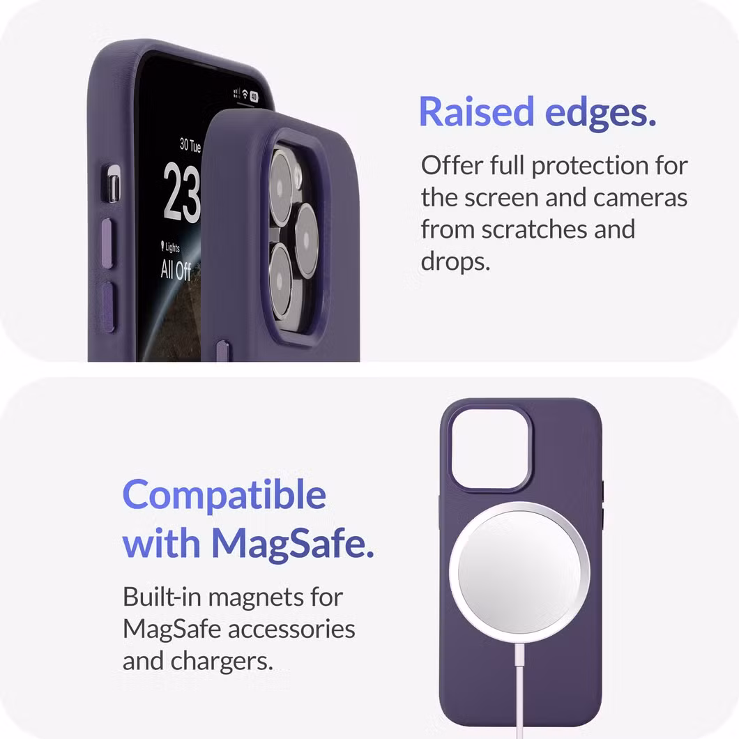 for Phone15/15 Plus/15PRO/15PRO Original Quality Leather Magnetic Phone Case for Phone 15 PRO Max Plus Mobile Phone Cover with Packaging