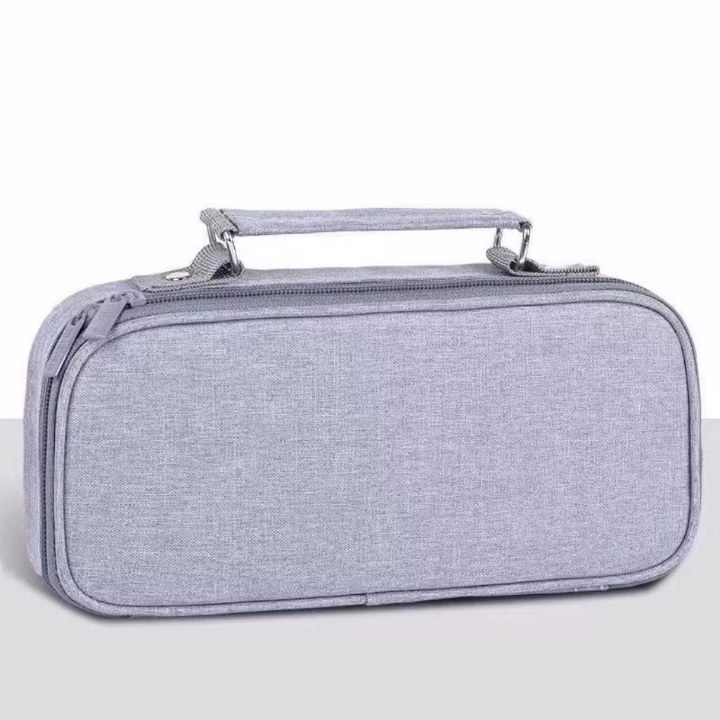 Large Capacity Stationery Storage Pencil Case Waterproof Zipper Pencil Case with Handle