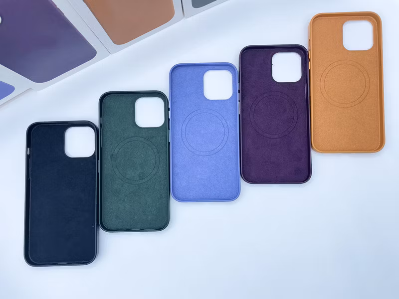 Customized Accpet Mobile Back Cover Magsafe with Pop up Animation Leather Mobile Phone Case for iPhone 12 13 PRO Max Case