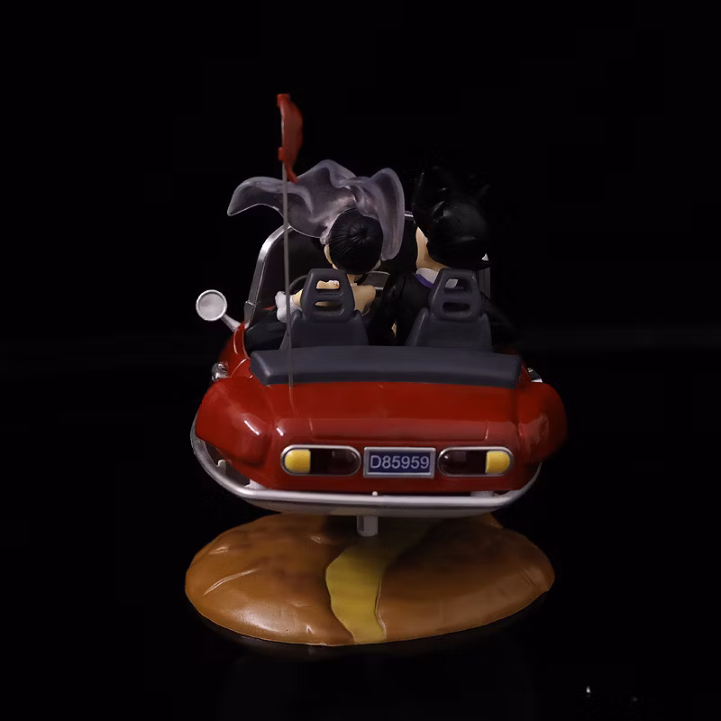 New Product Dbz Goku Chichi Wedding Locomotive Red/Green Locomotive Can Light up Model Box Anime Figure Cartoon-Character