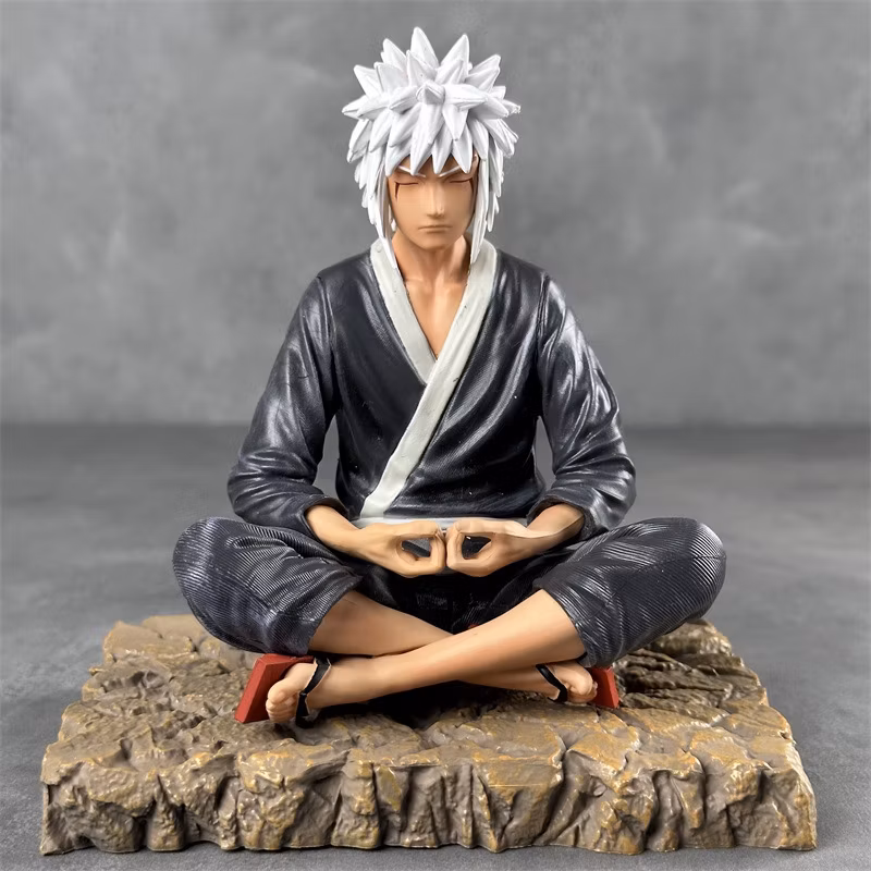 Naruto Gk White Hair Youth Jiraiya Meditation Jiraiya Animation Model Desktop Decoration Wholesale Cartoon-Character