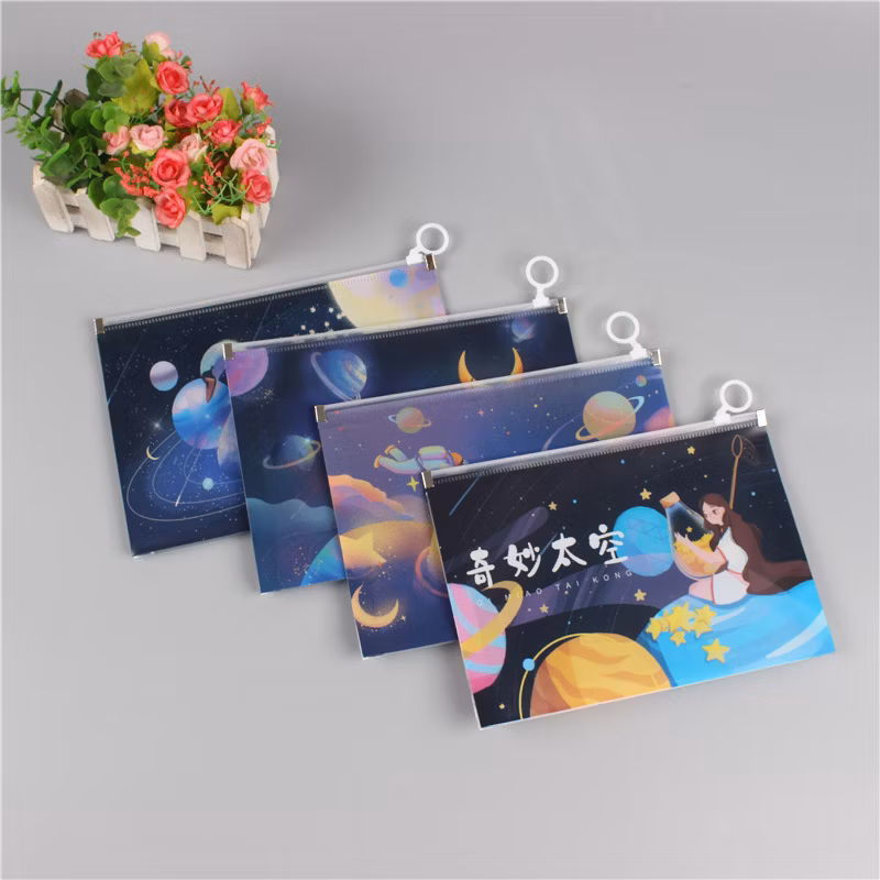 School Boy Pencil Pouch Waterproof Zipper Bag with Dinosaur Style