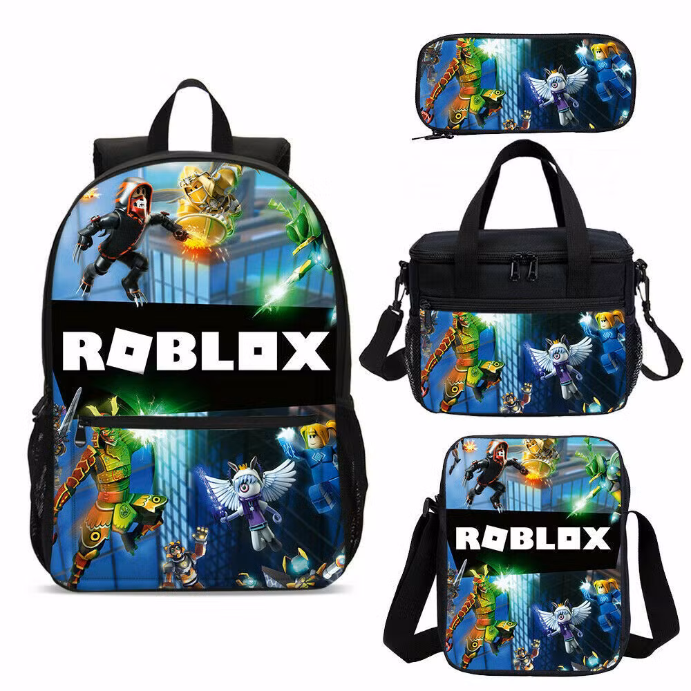 Kids Bag School Backpack Set Shoulder Bag Pencil Case Lunch Bag Game Bag
