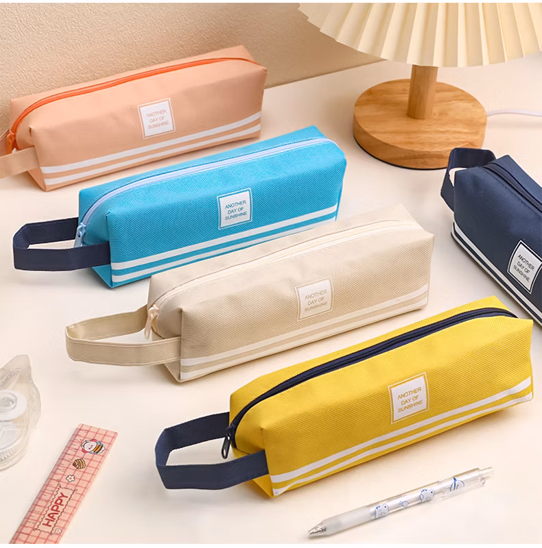 Student Minimalist Hand-Carrying Oxford Cloth Pencil Case