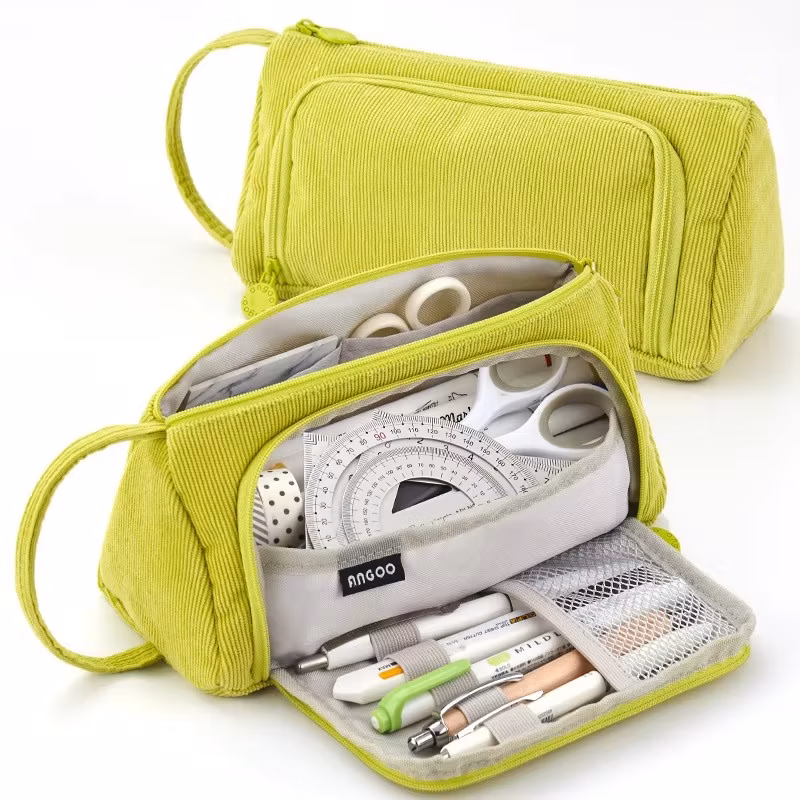 Best Selling Fashion Large Capacity Colored Storage Pouch Pencil Case for School