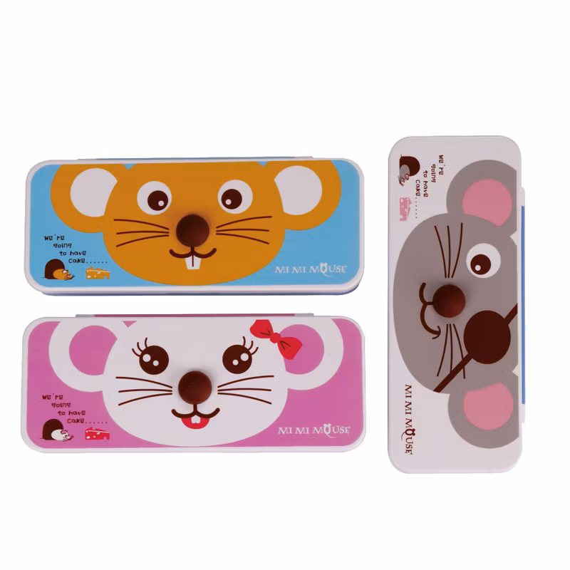 Multifunctional Mouse Pattern Cute Creative Student Stationery Pencil Case