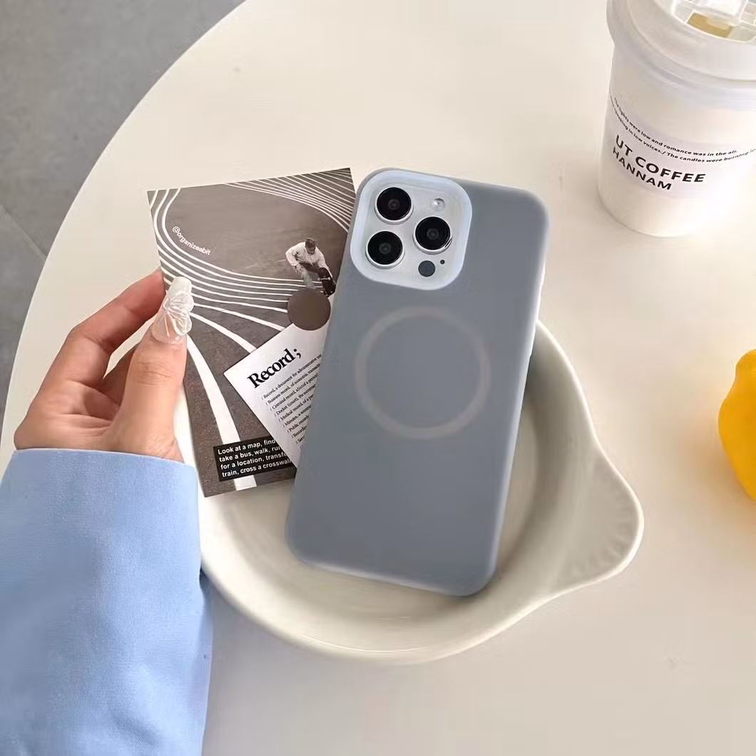 Solid Color Original Liquid Silicone Phone Case for Matte Cover for IP15