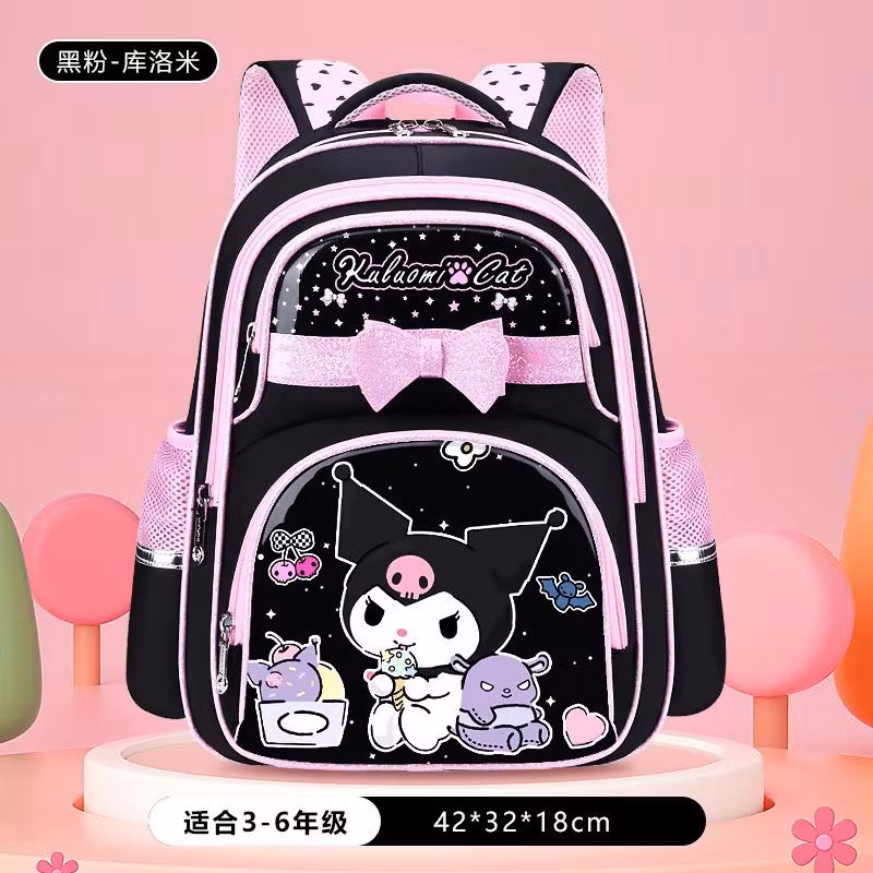 16 Inch Waterproof Mochilas Escolares 3D Kuromi School Bags Kids Backpack for Girls Primary Students