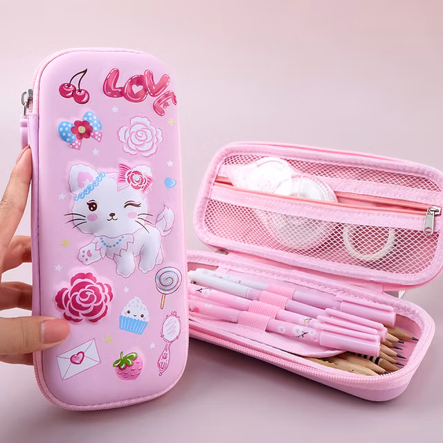 Magical 3D Creature Pink Little Pony Unicorn Pencil Case