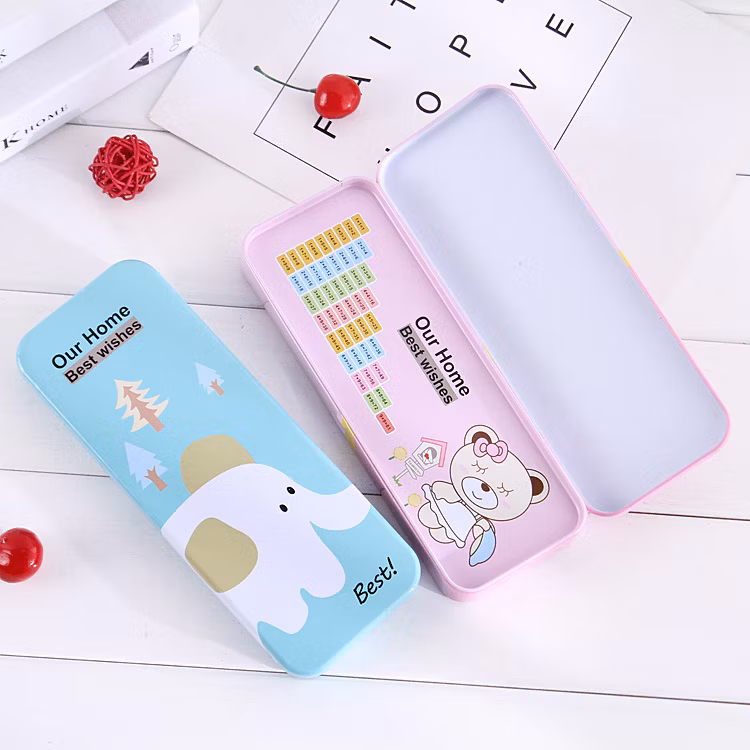 Wholesale Creative Double-Layer Cartoon Pencil Box Children′s Cute Stationery Pen Case