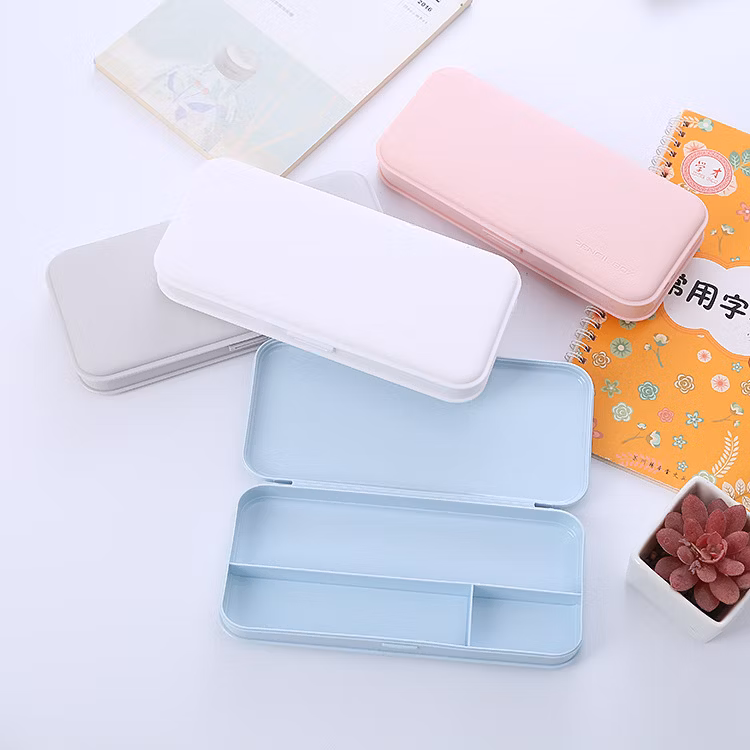 Children Gift Large Capacity Plastic Pencil Box Frosted Pencil Case for School