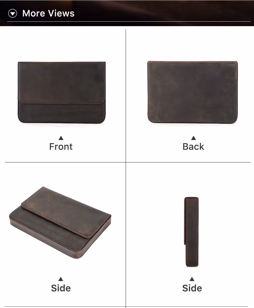 Ga182 Multifunctional Personalised Luxury a Custom Large Capacity Pencil Cases Blank for Stationery Pouch Multi Function Leather Pen Case