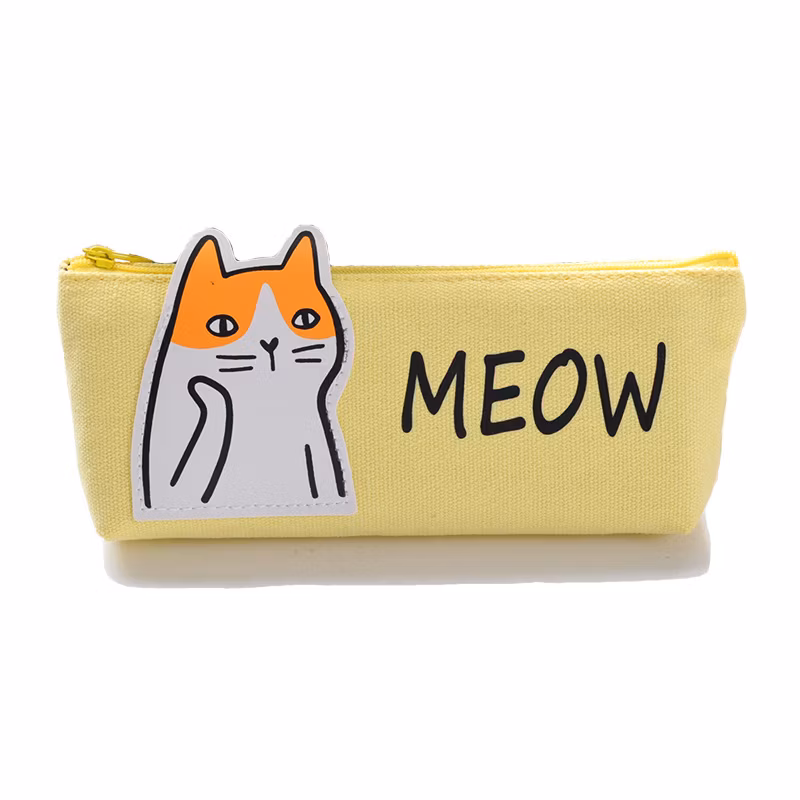 Hot Selling Zipper Kawaii Animal Pencil Bag Pencil Case for Office