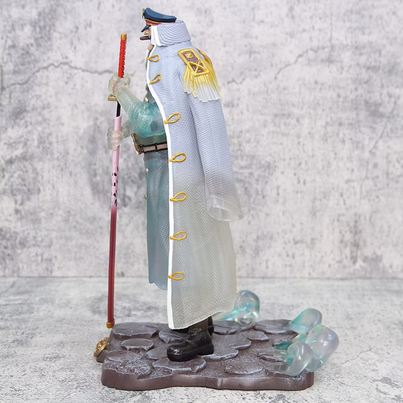 One Piece Anime Figure Blackbeard Subordinate Shiryu General Transparent Fruit Prison Governor Standing Posture Model Cartoon-Character