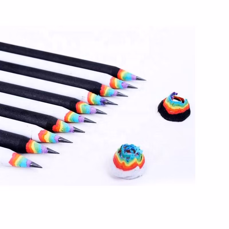 Plastic Carpenter Color Wood Case Printed Logo Pencils Pencil Custom Pencil