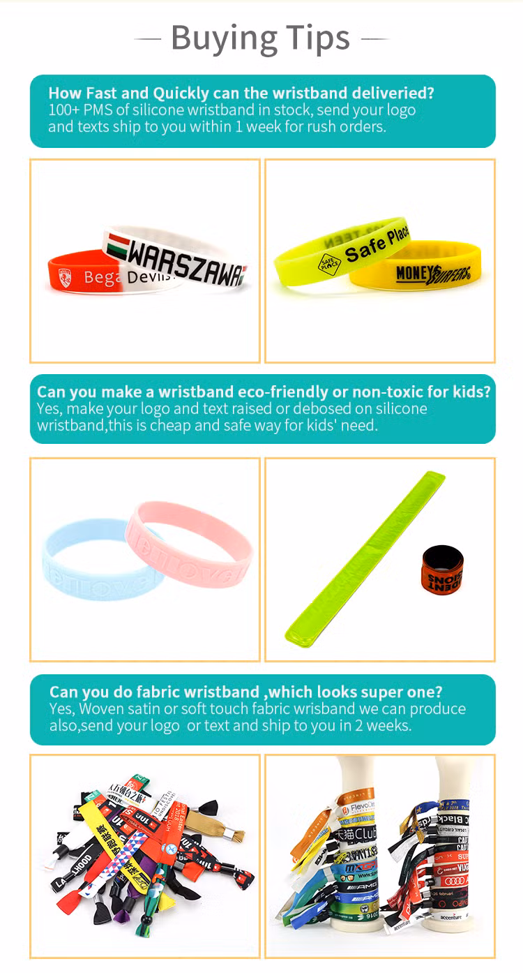Custom Fashion Logo Sport Rubber Silicon Bracelet Customized Printed Smart RFID Watch USB Mosquito Imprinted Embossed Silicone Wristband for Promotional Gift
