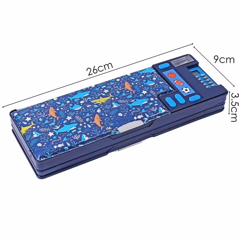 Foska Hot Sale Plastic Multifunction Pencil Case