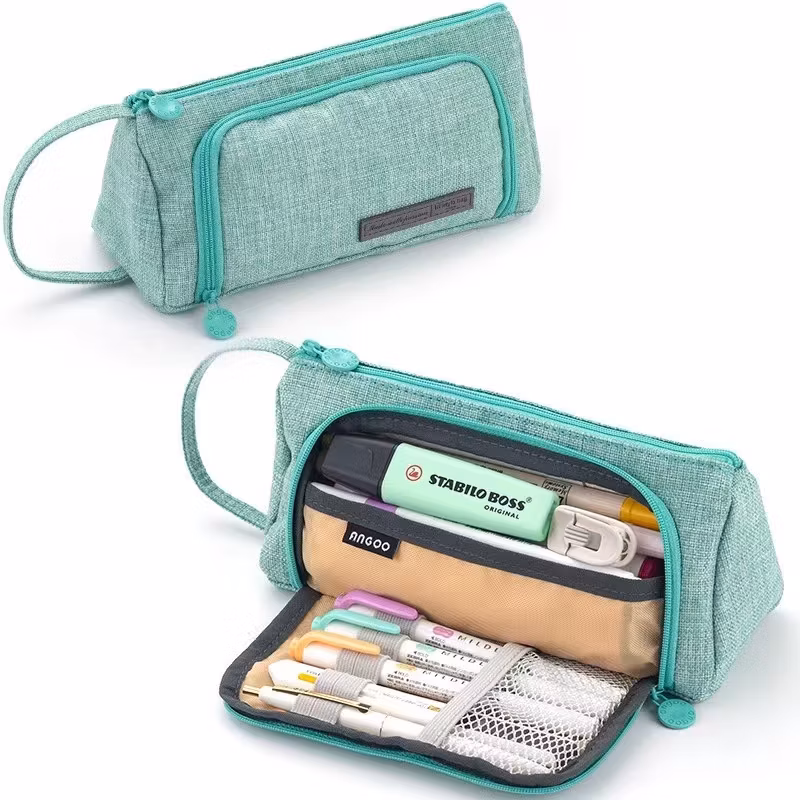 Best Selling Large Capacity Colored Storage Pouch Pencil Case for High School