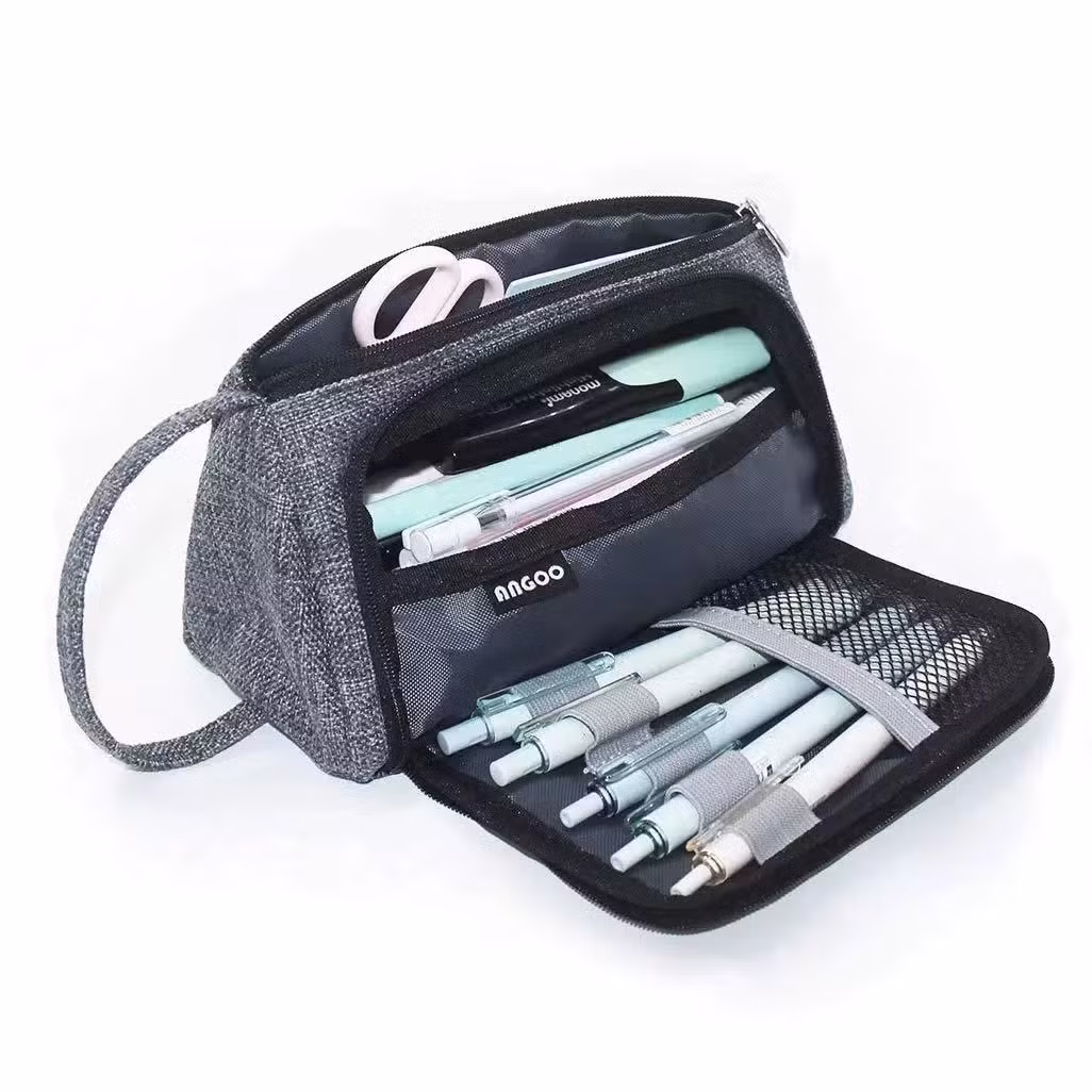 Best Selling Large Capacity Colored Storage Pouch Pencil Case for High School