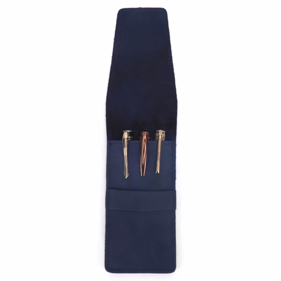 Portable Leather Pencil Case Durable Pen Cases for Students