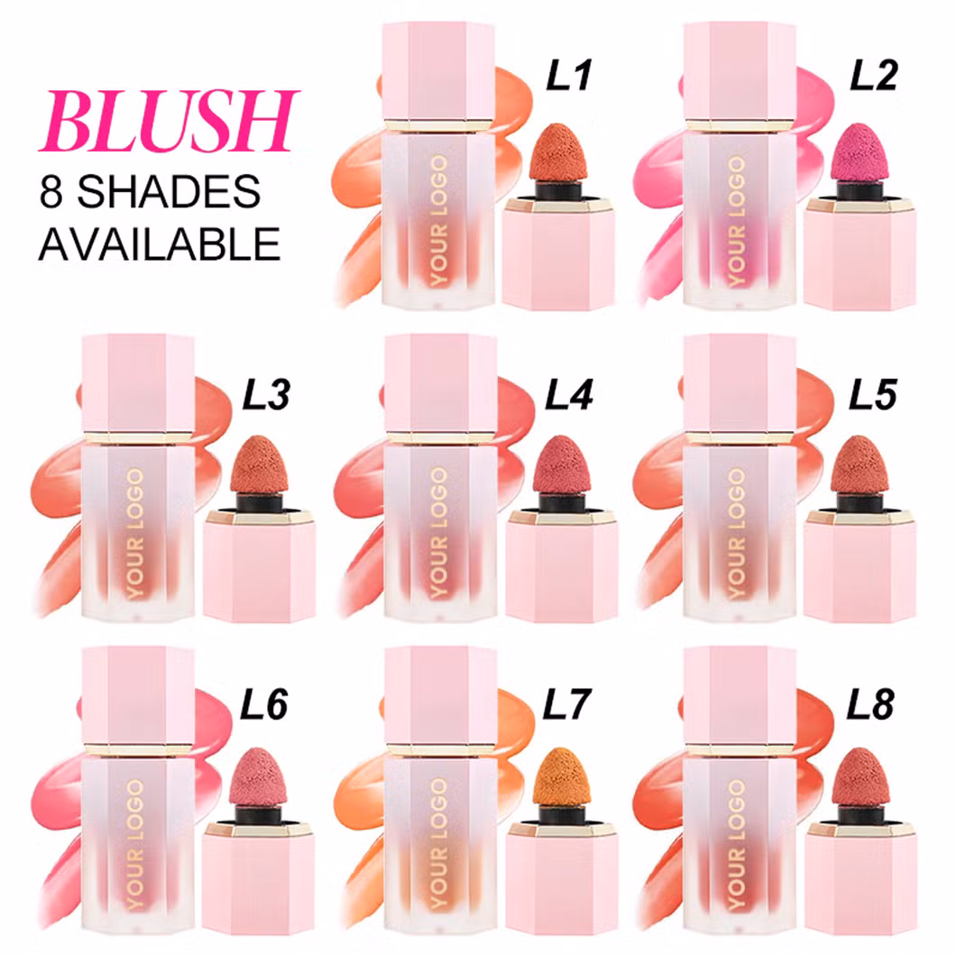 Hot Selling Cosmetics Cream Velvet Liquid Blusher for Liquid Blush