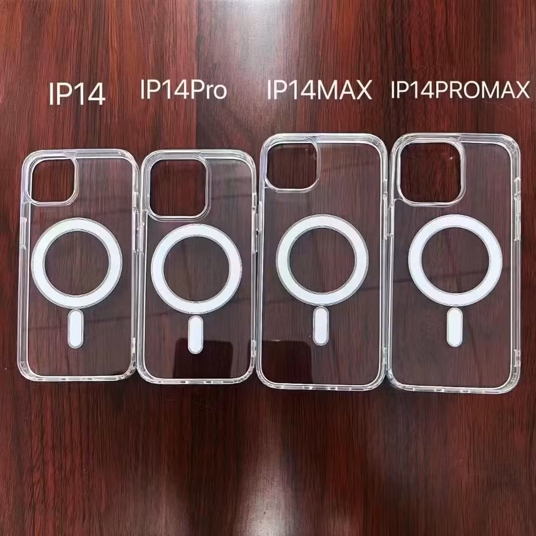 Original Transparent Clear Phone Case with Wireless Charger Magnetic Case for iPhone