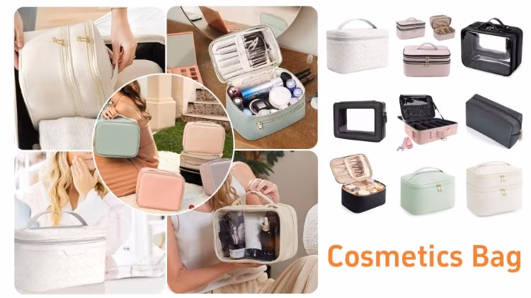 Clear PVC Waterproof Hanging Cosmetic Bag for Travel Makeup Storage Wholesale