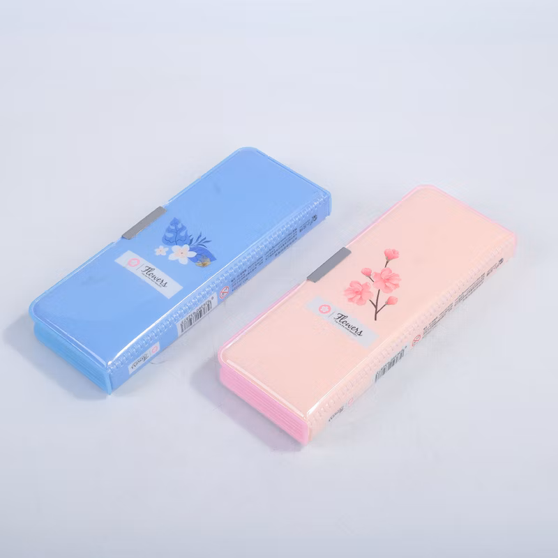 Multifunctional Plastic Flower Primary School Student Stationery Pencil Case