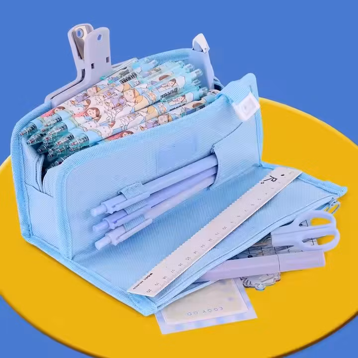 Wholesale School Pencil Bag, Cat Dog Oxford Fabric Kawaii Kids Cute School Pencil Case for Girls
